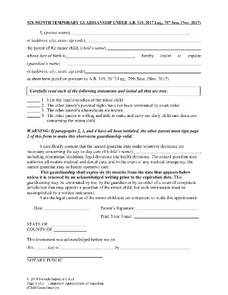 temporary-guardianship-without-court-in-california