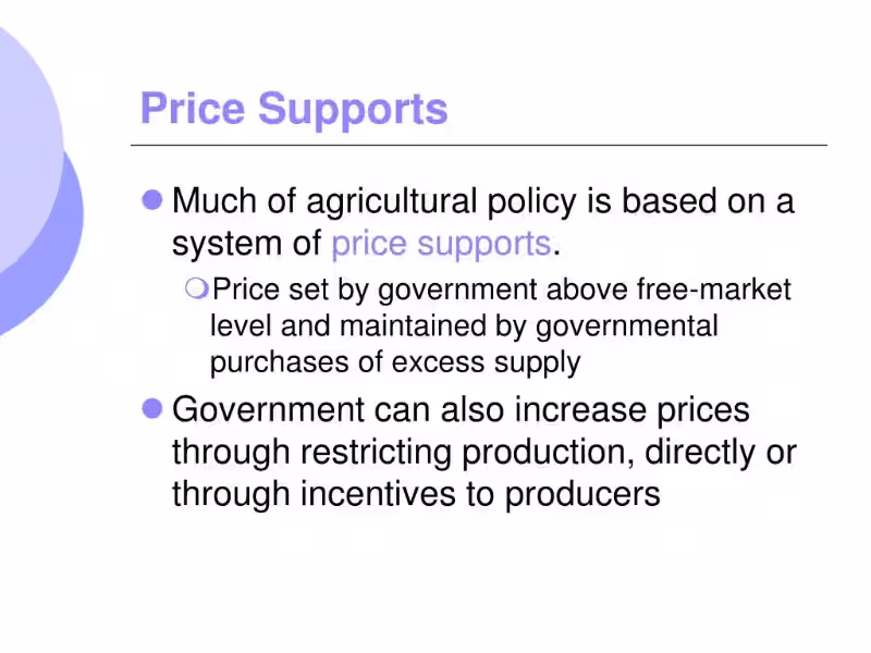 what-is-the-main-argument-for-agricultural-price-supports